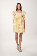 Robe Courte Broderie - Blanc