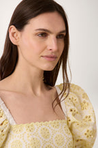 Robe Courte Broderie - Blanc