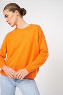 Pull Mapoupette - 100% Cachemire - Tangerine