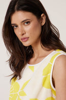 Robe Frangée Bain De Mer - Jaune