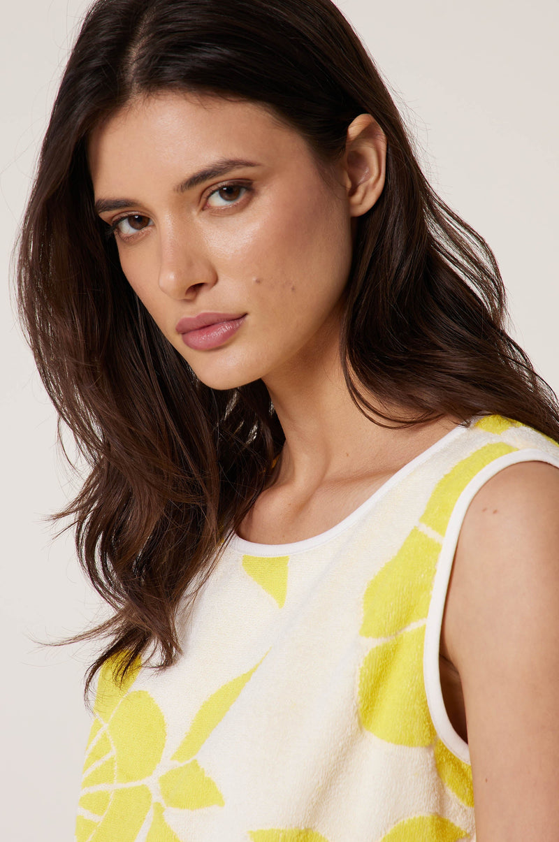 Robe Frangée Bain De Mer - Jaune