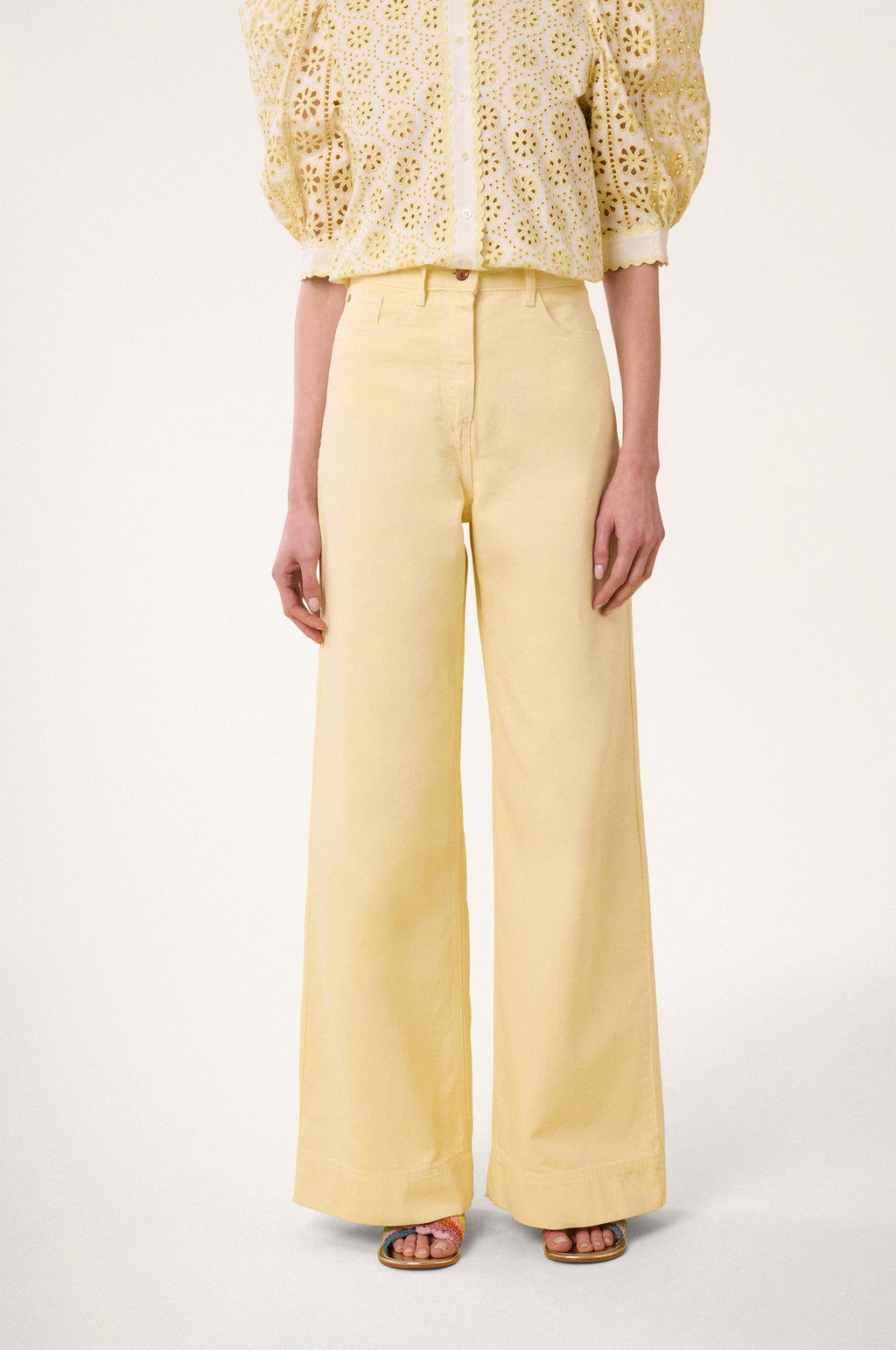 Jean Évasé Denim - Vanille