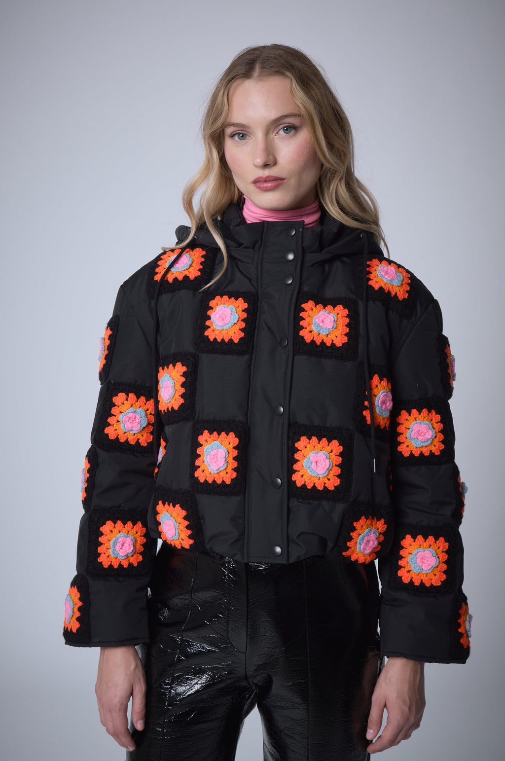 Crochet Puffer Jacket