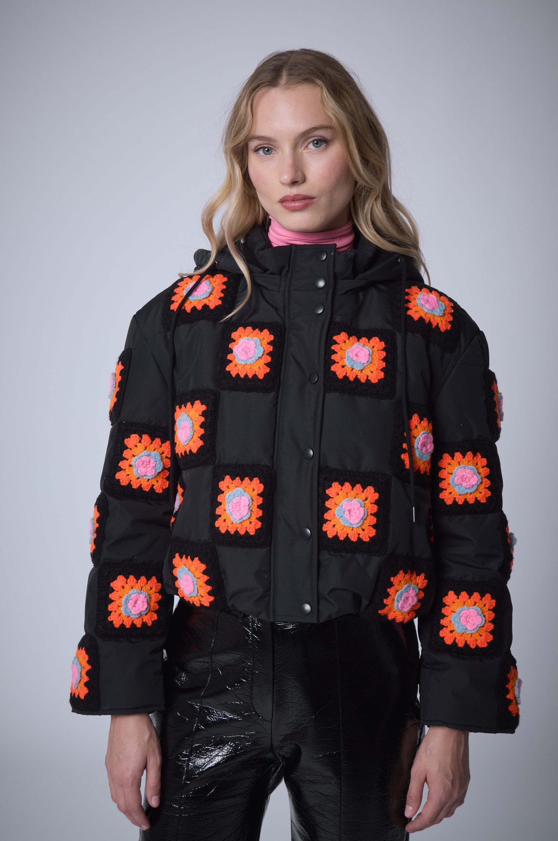 Crochet Puffer Jacket