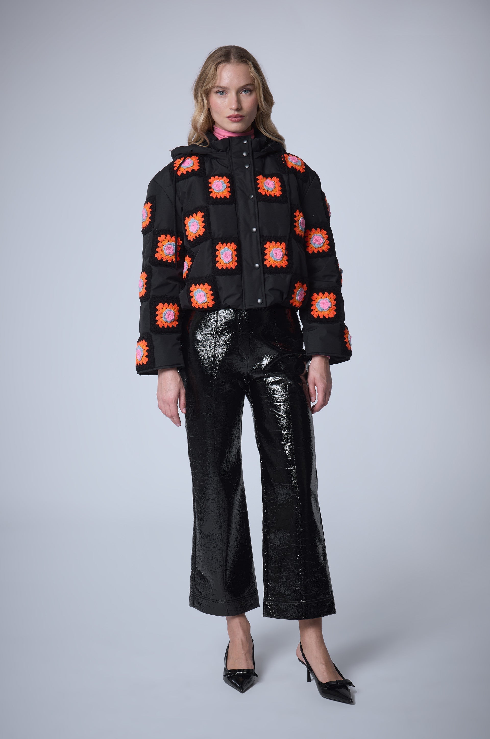 Crochet Puffer Jacket
