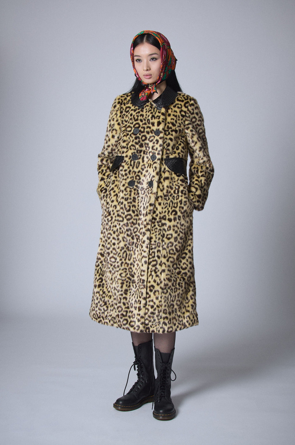 Faux Fur Coat - Leopard