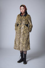 Faux Fur Coat - Leopard