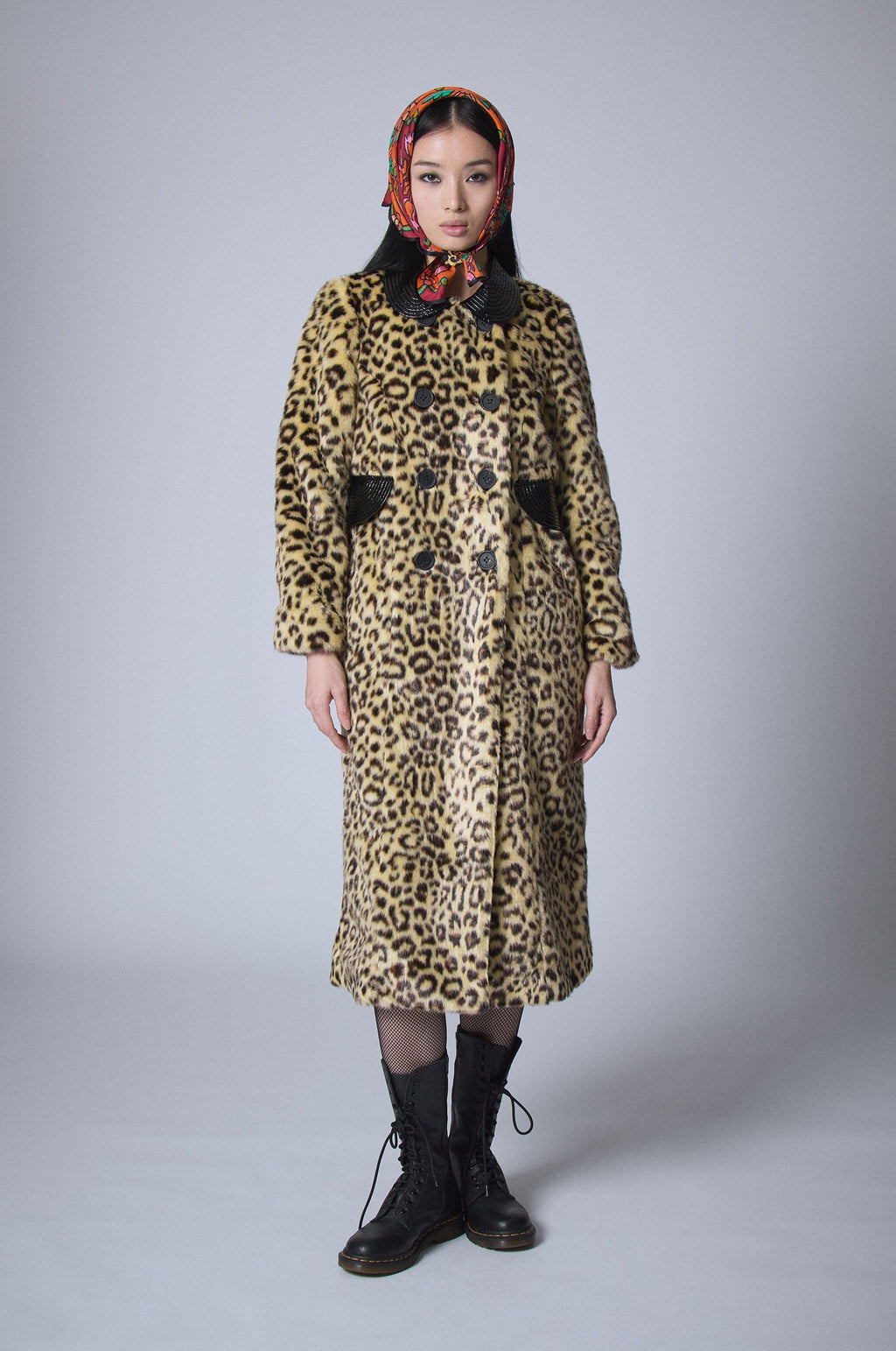 Faux Fur Coat - Leopard