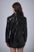 Chaqueta Larga de Vinilo
