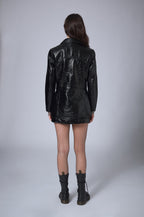 Chaqueta Larga de Vinilo