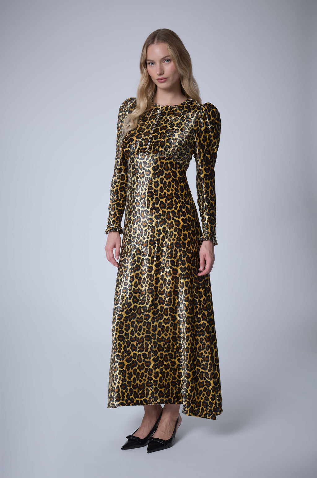 Long Dress Velvet Panther