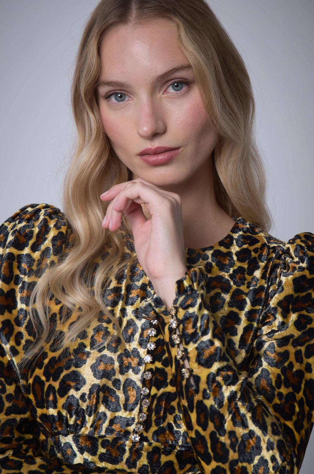 Long Dress Velvet Panther
