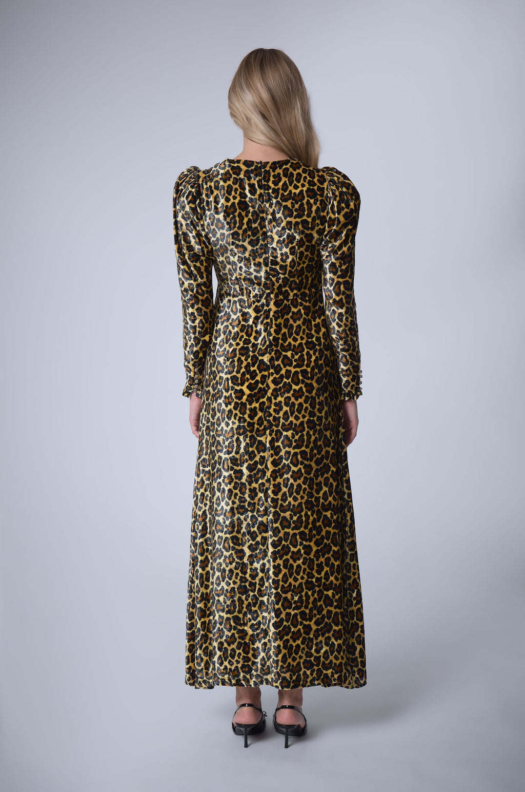 Long Dress Velvet Panther