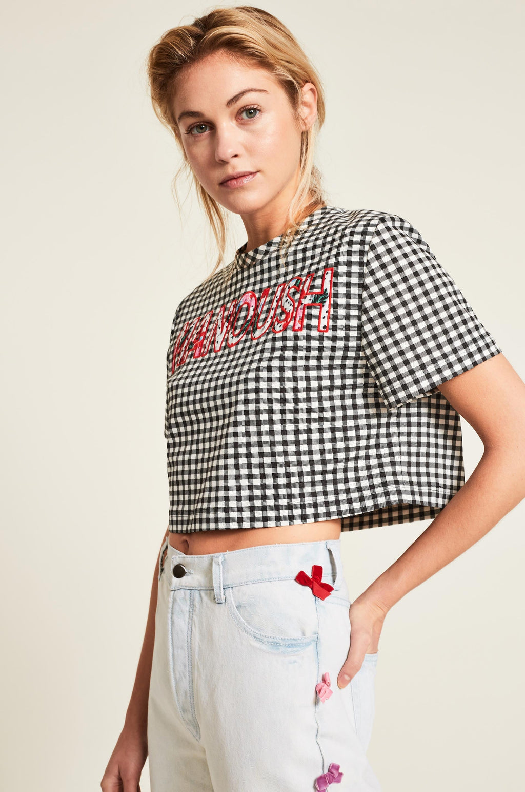 Top Summer Floral - Blanc