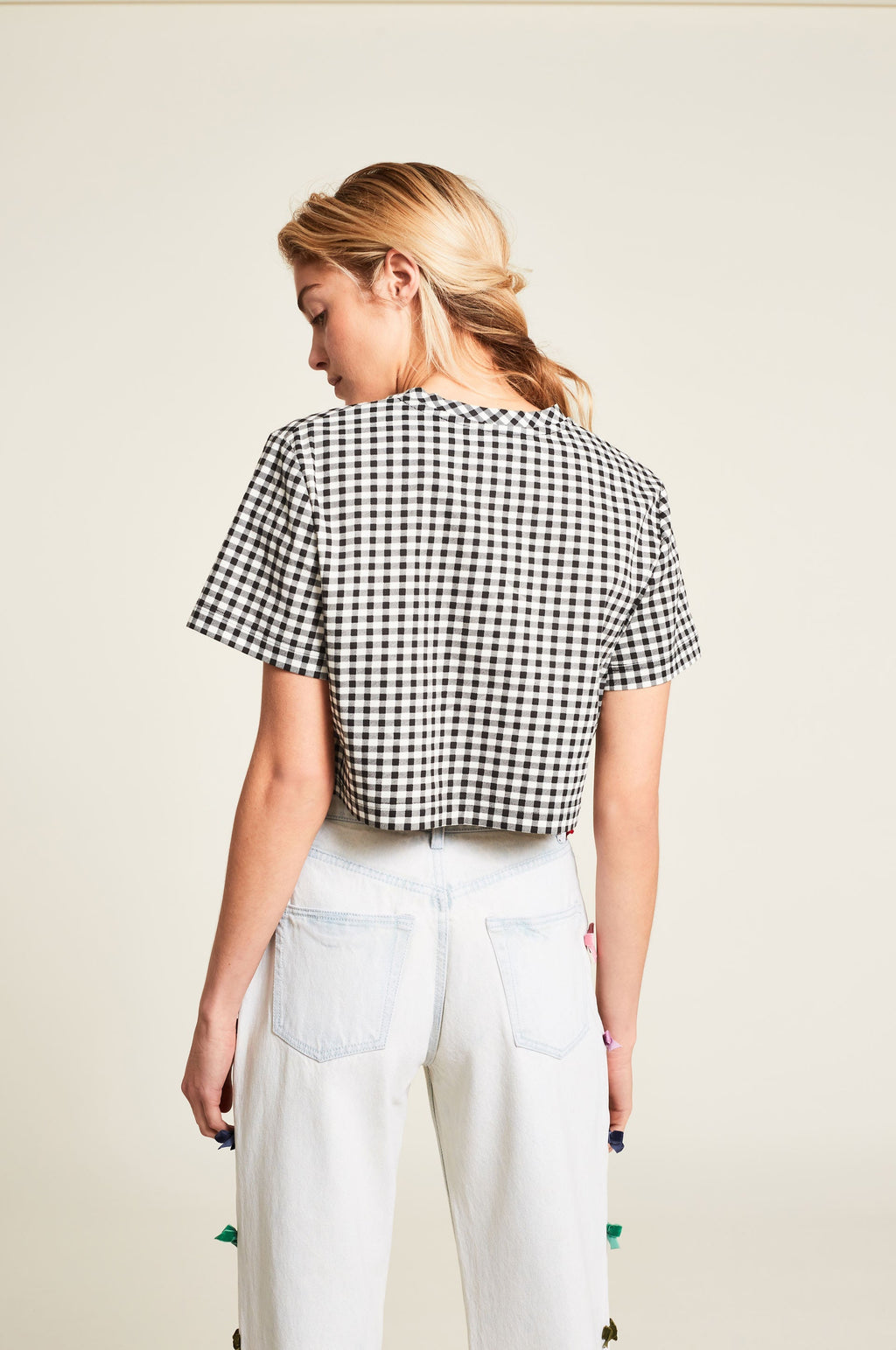 Top Summer Floral - Blanc