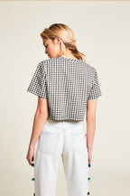 Top Summer Floral - Blanc