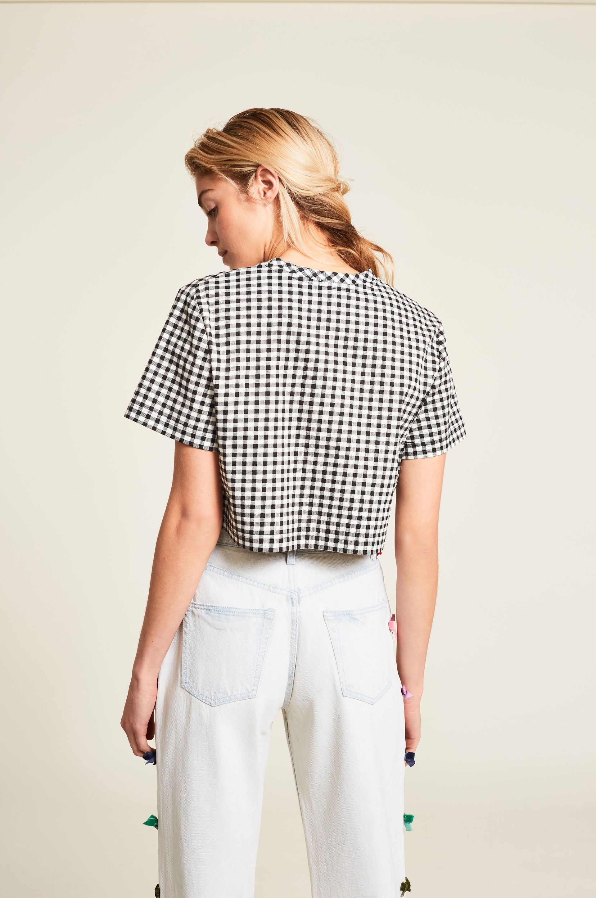 Top Summer Floral - Blanc