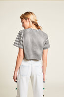 Top Summer Floral - Blanc