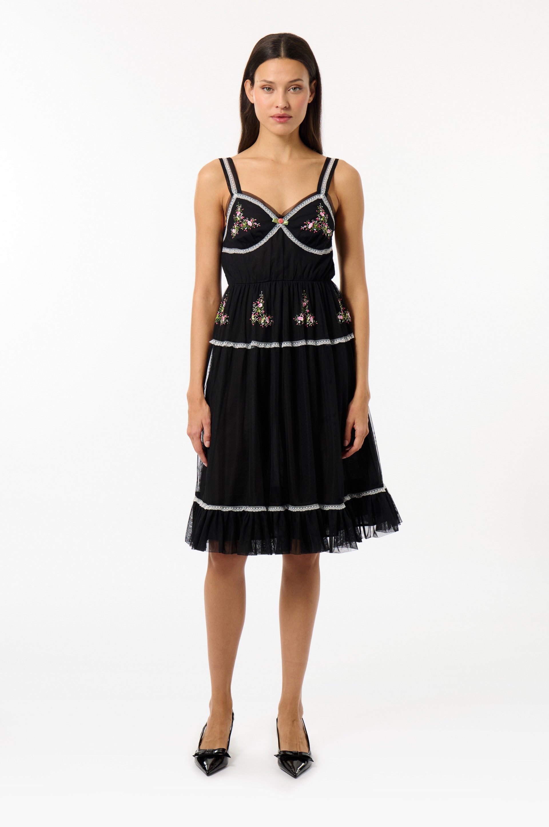 Robe À Bretelles Bloom Tulle