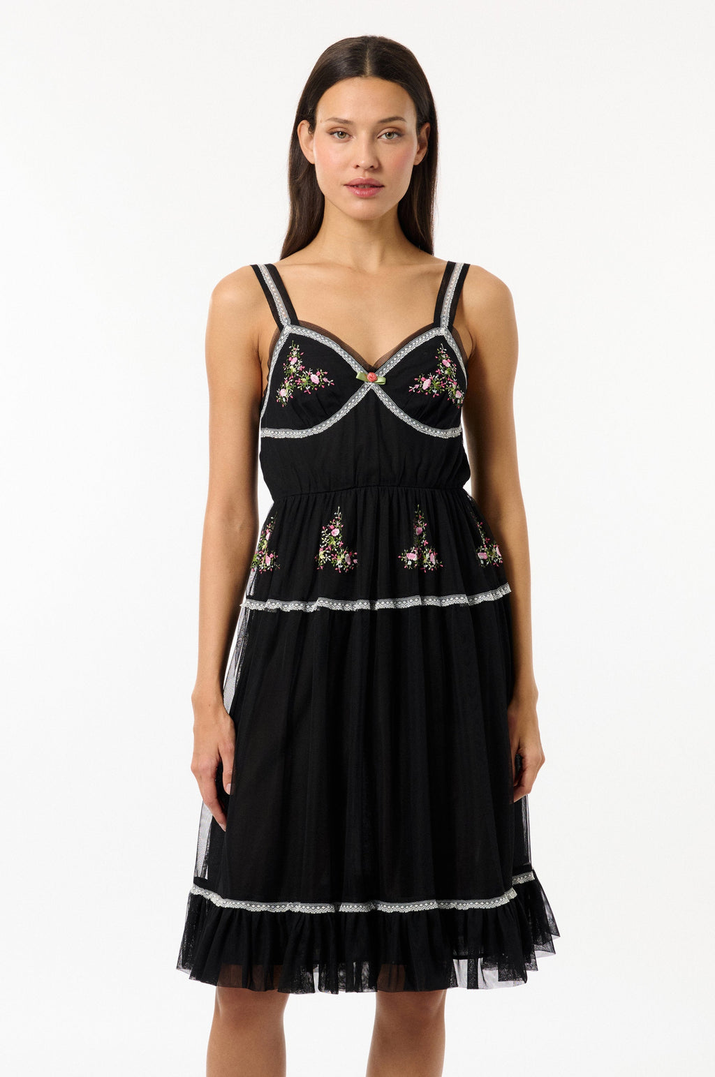 Robe À Bretelles Bloom Tulle