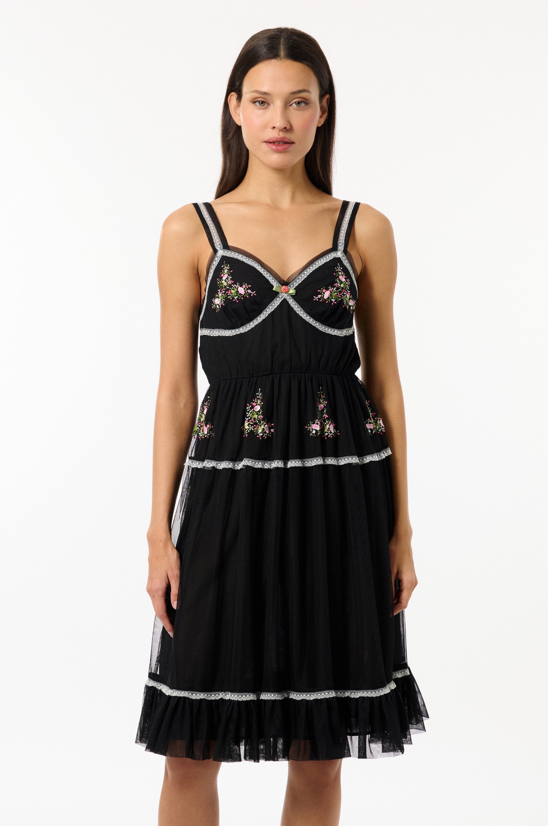 Robe À Bretelles Bloom Tulle