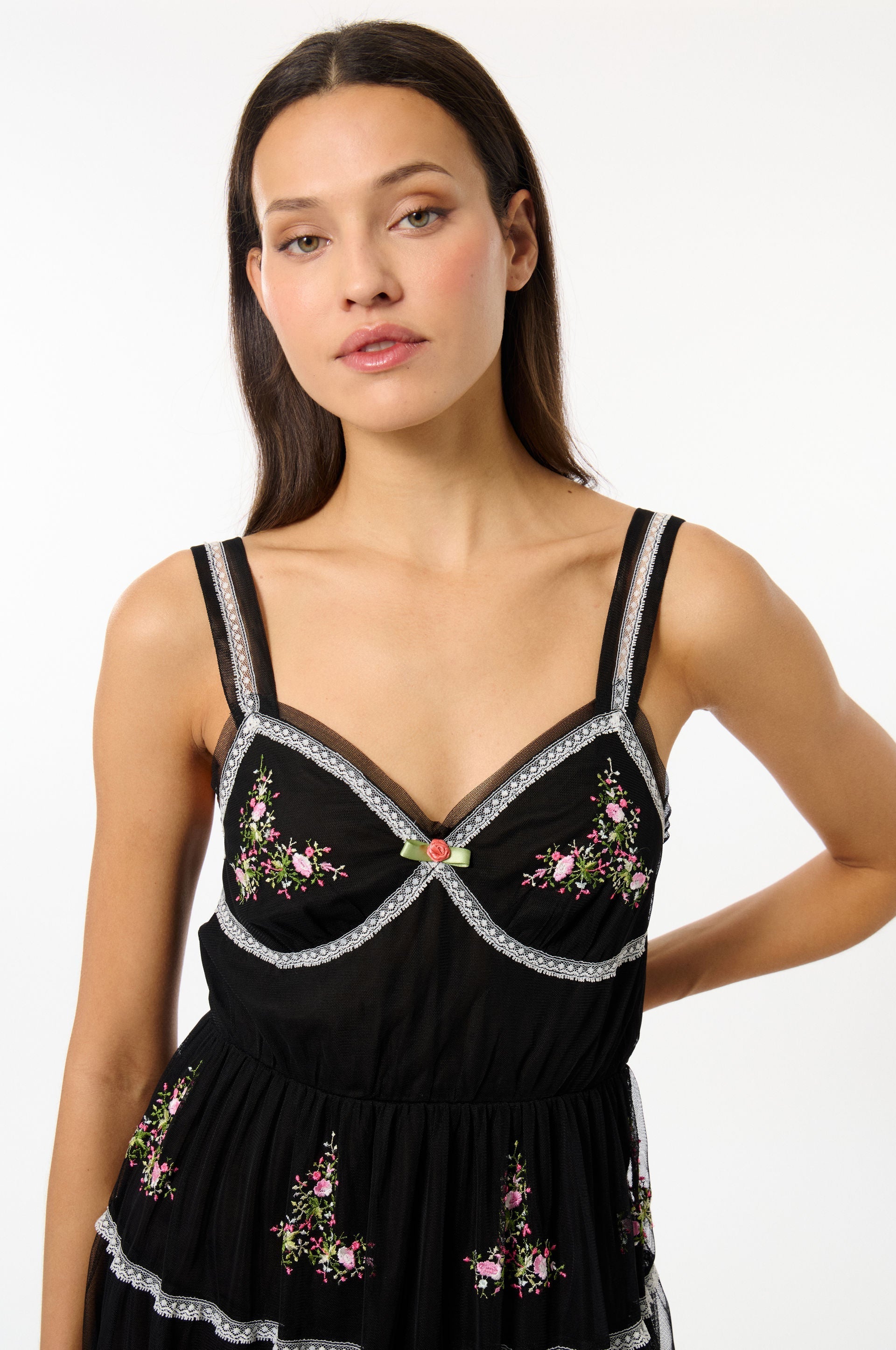 Robe À Bretelles Bloom Tulle