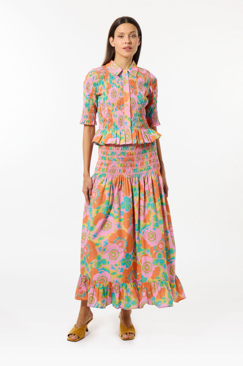 Chemise À Smocks Cotton Blossom