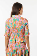 Chemise À Smocks Cotton Blossom