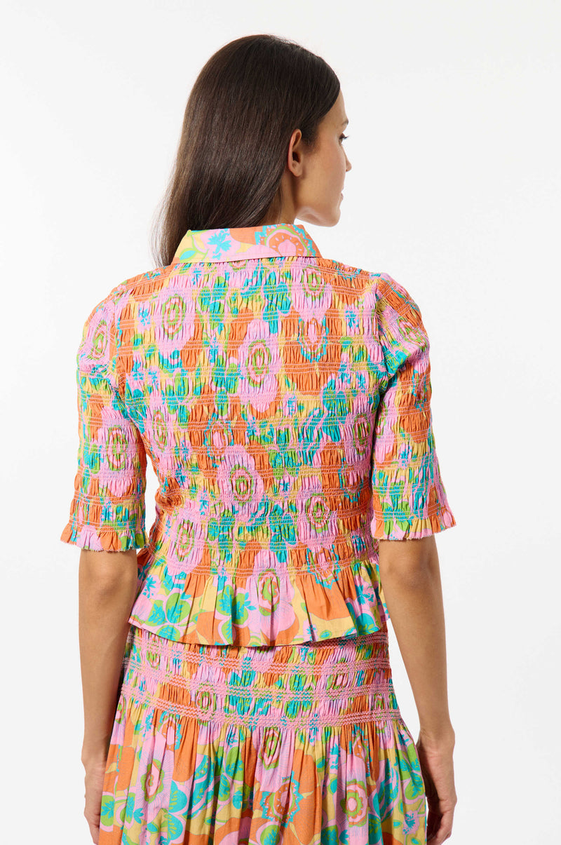 Chemise À Smocks Cotton Blossom