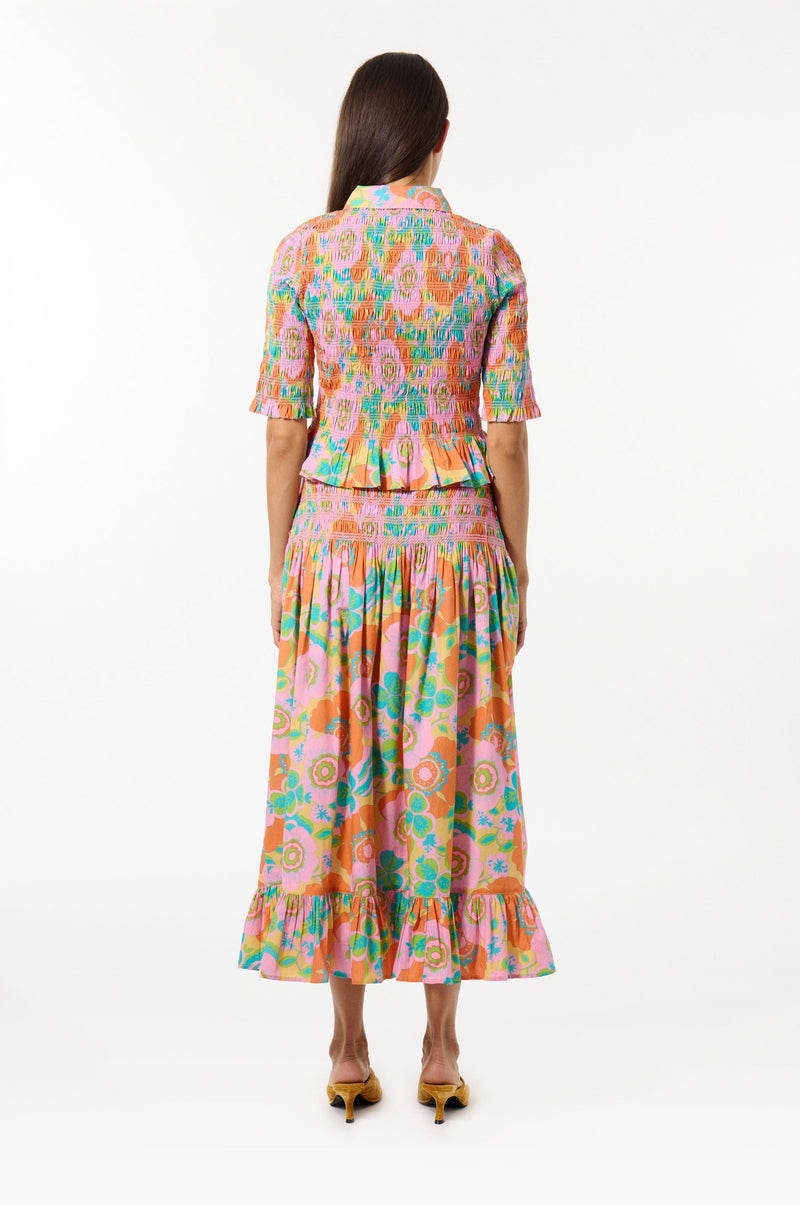 Chemise À Smocks Cotton Blossom