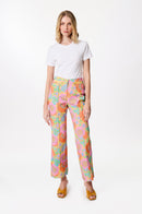 Pantalon Denim 2000 - Flowers