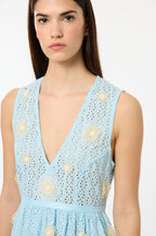 Garden Party Long Dress - Sky