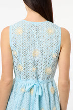Garden Party Long Dress - Sky