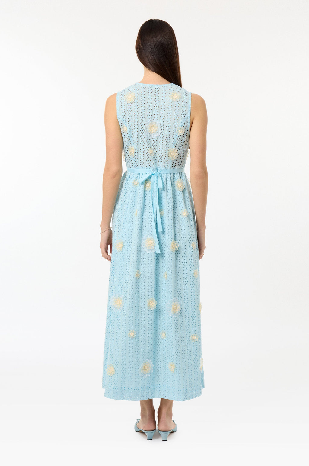 Garden Party Long Dress - Sky