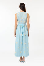 Garden Party Long Dress - Sky