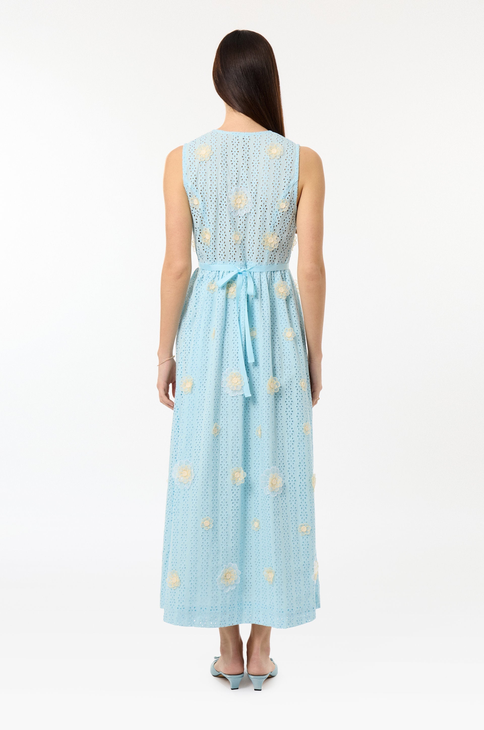 Garden Party Long Dress - Sky
