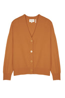 Gilet/Cardigan Galbi - 100% Cachemire - Orange