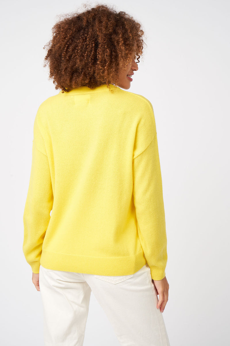 Pull Mapoupette - 100% Cachemire - Jaune