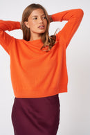 Pull Mapoupette - 100% Cachemire - Orange