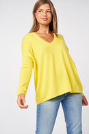 Pull Monjakoe - 100% Cachemire - Jaune