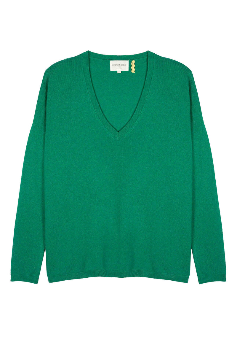 Pull Monjakoe - 100% Cachemire - Vert