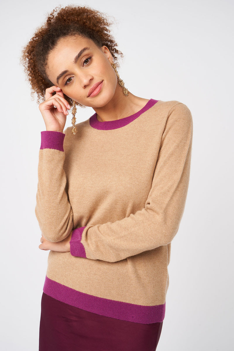 Pull Mybabylove - 100% Cachemire - Camel