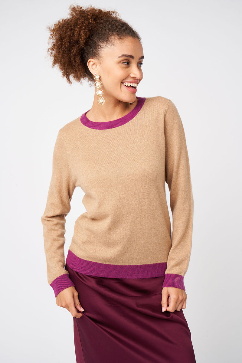 Pull Mybabylove - 100% Cachemire - Camel