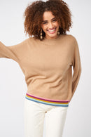 Pull Macaline - 100% Cachemire - Camel