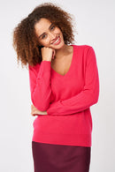 Pull Mysky - 100% Cachemire - Framboise