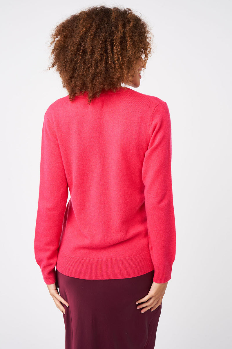 Pull Mysky - 100% Cachemire - Framboise