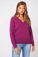 Pull Mysky - 100% Cachemire - Prune