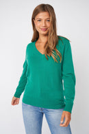 Pull Mysky - 100% Cachemire - Vert