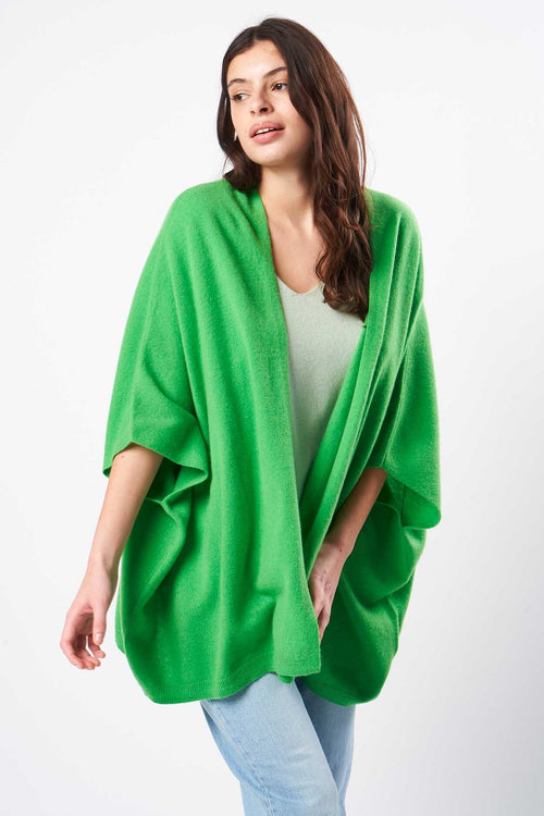 Gilet/Cardigan Gwenn - 100% Cachemire - Vert