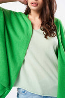 Gilet/Cardigan Gwenn - 100% Cachemire - Vert